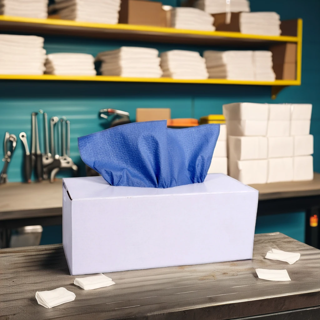 Disposable Versatile Industrial Wiping Cloth ABSORBENT DRYING POP BOX for Car Wash Mechanic Paint Shop Paper Towels Dish Usage