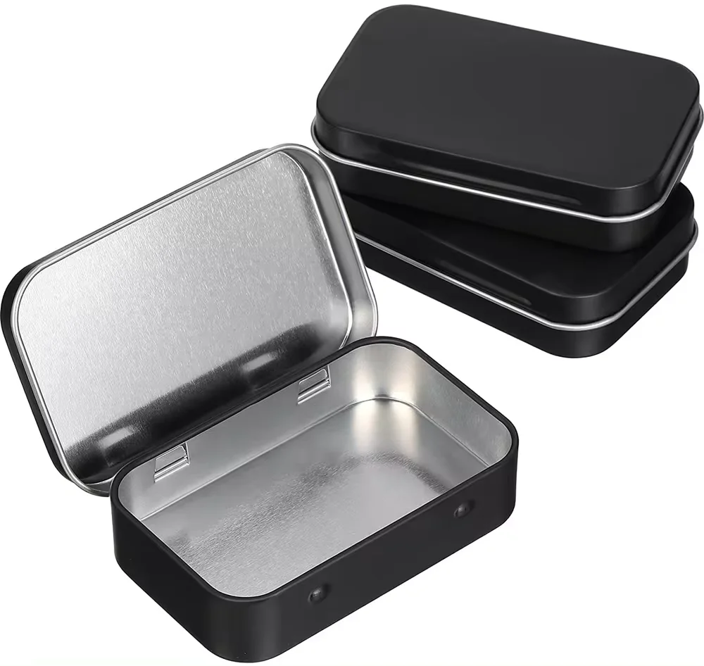 custom toy hinges jewelry small hinges for aluminum boxes with hinge lid gift packing tin box for tea