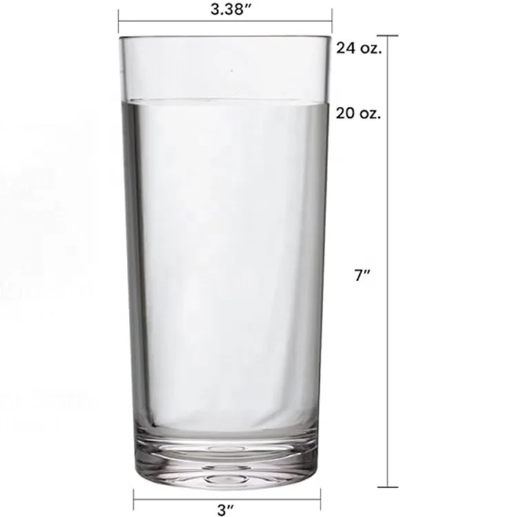 High quality multipurpose customized acrylic cans cup and acrylic cups for gin coffe cup acrylic