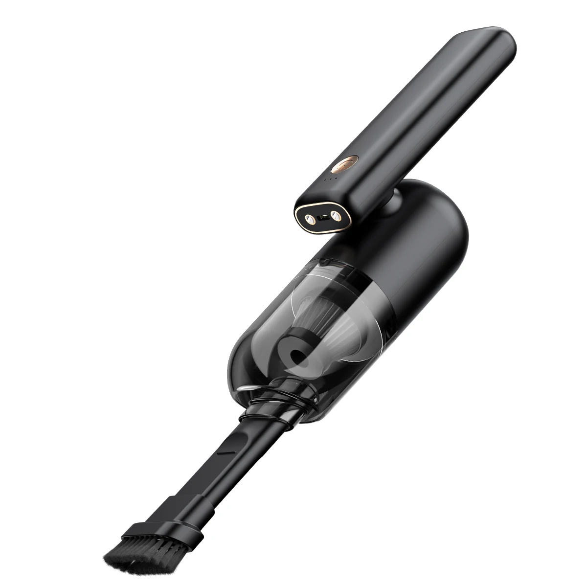 2022 new products handheld wireless USB rechargeable  portable car vacuum cleaner with two LED lights