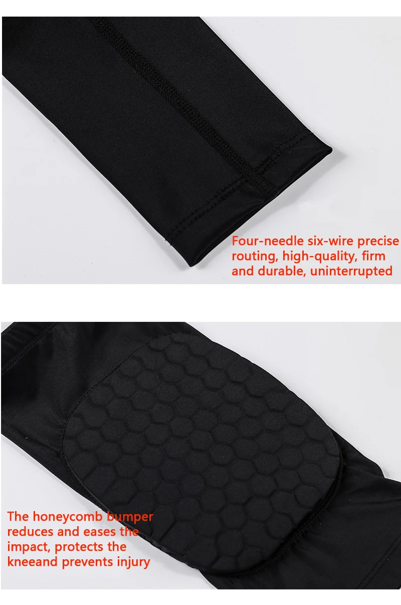 Anti-collision Breathable Pro Honeycomb Knee Pads Basketball Climbing Knee Pads Professional Outdoor Sports