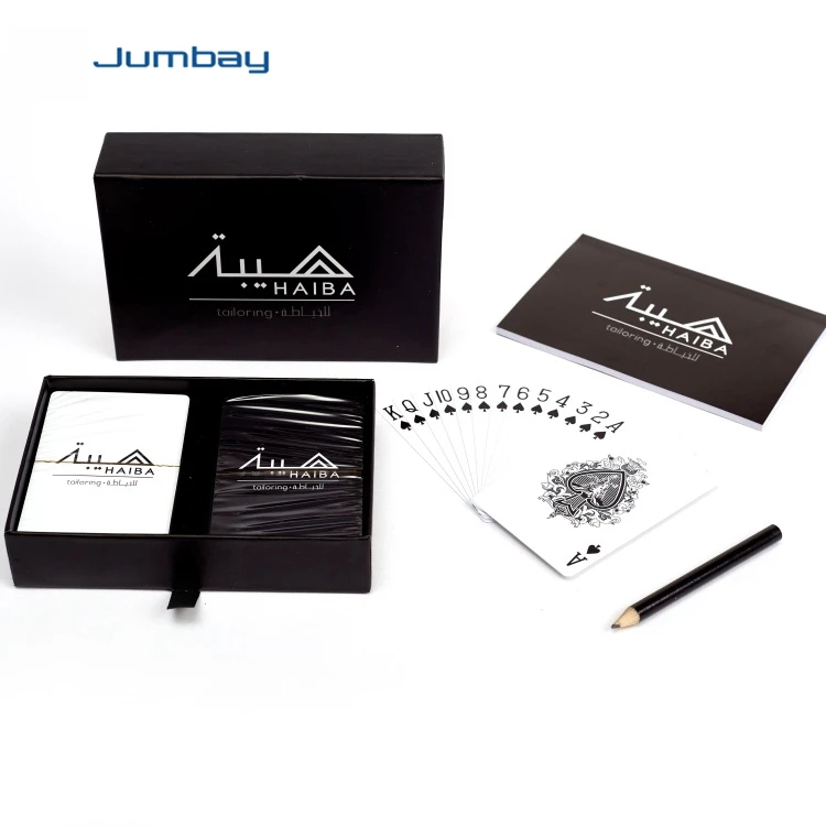Custom Logo Printed Arab Playing Cards Printed Double Decks Plastic Playing Cards Set