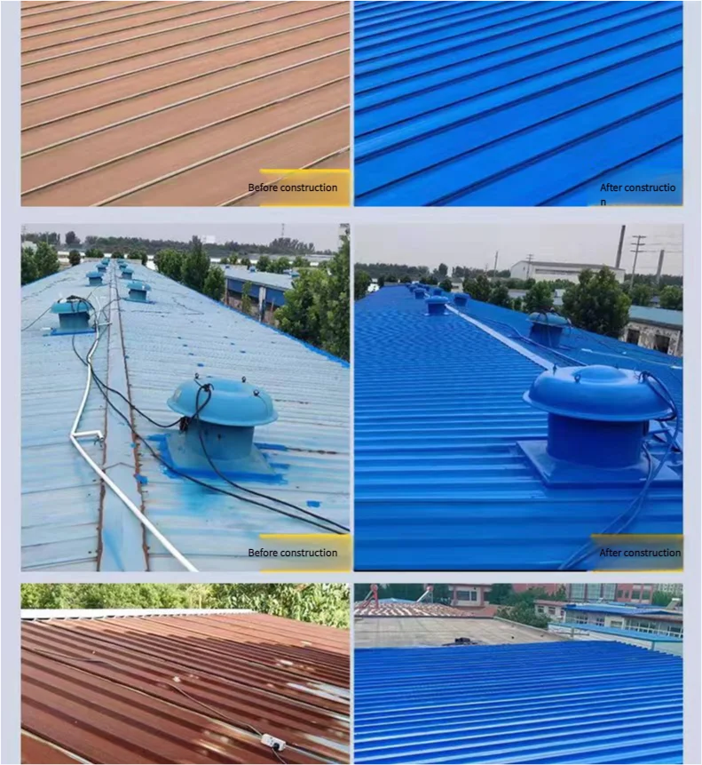 Weather-Resistant Exposed Metal Roof Wall Waterproof And Rust-Proof Renovation Paint Acrylic Waterproof Paint