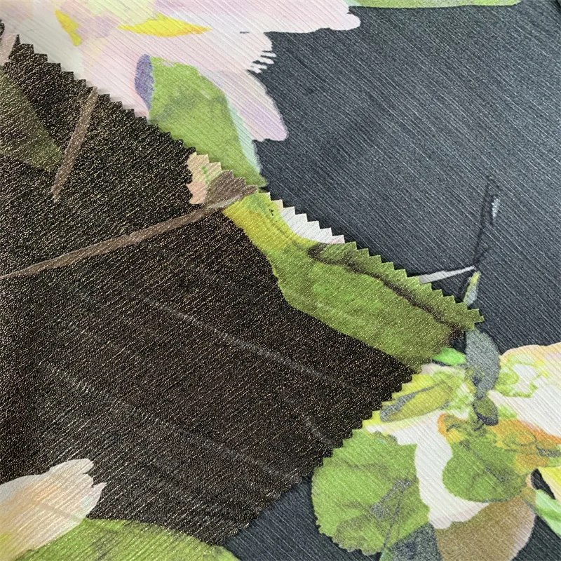 Best price Recycle Repreve Breathable Softskin Anti-static Print 100% Polyester Print Upholstery Fabric for woman dress