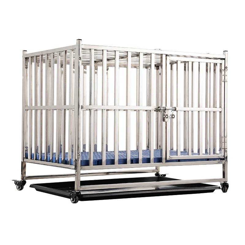 Professional Manufacturer Large Assembled Dog Cages High Bearing Corrosion Resistant Stainless Steel Dog Cage