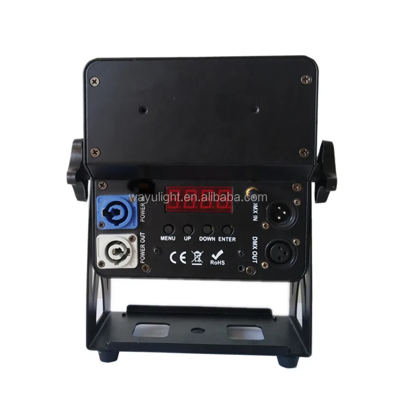 Wireless remote control dmx battery 9x18w rgbwa uv 6in1 led par light