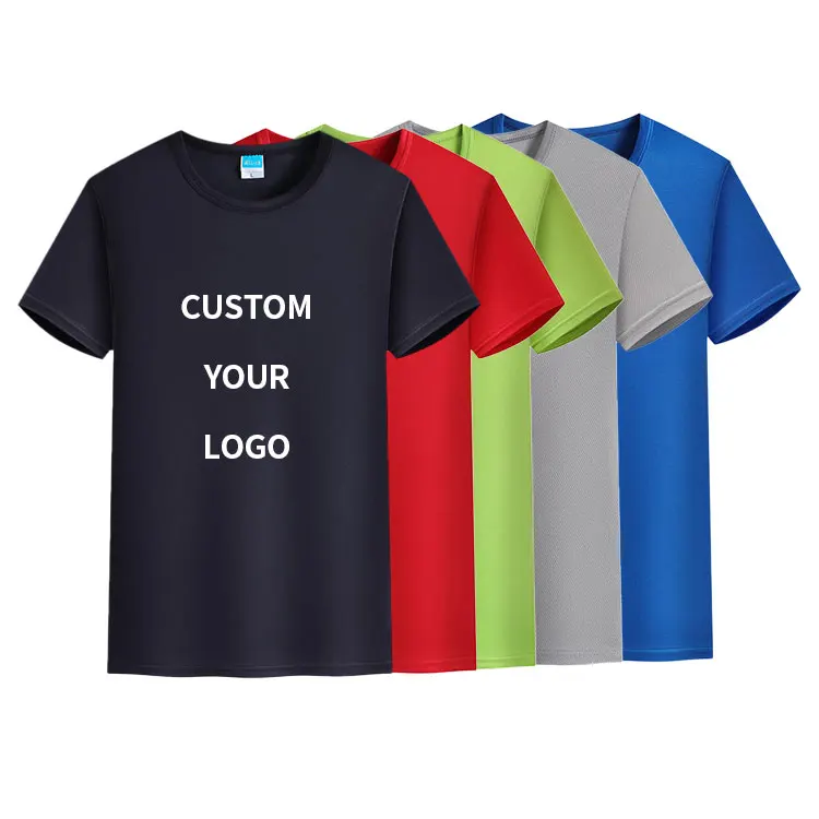 Мужская короткая футболка из полиэстера