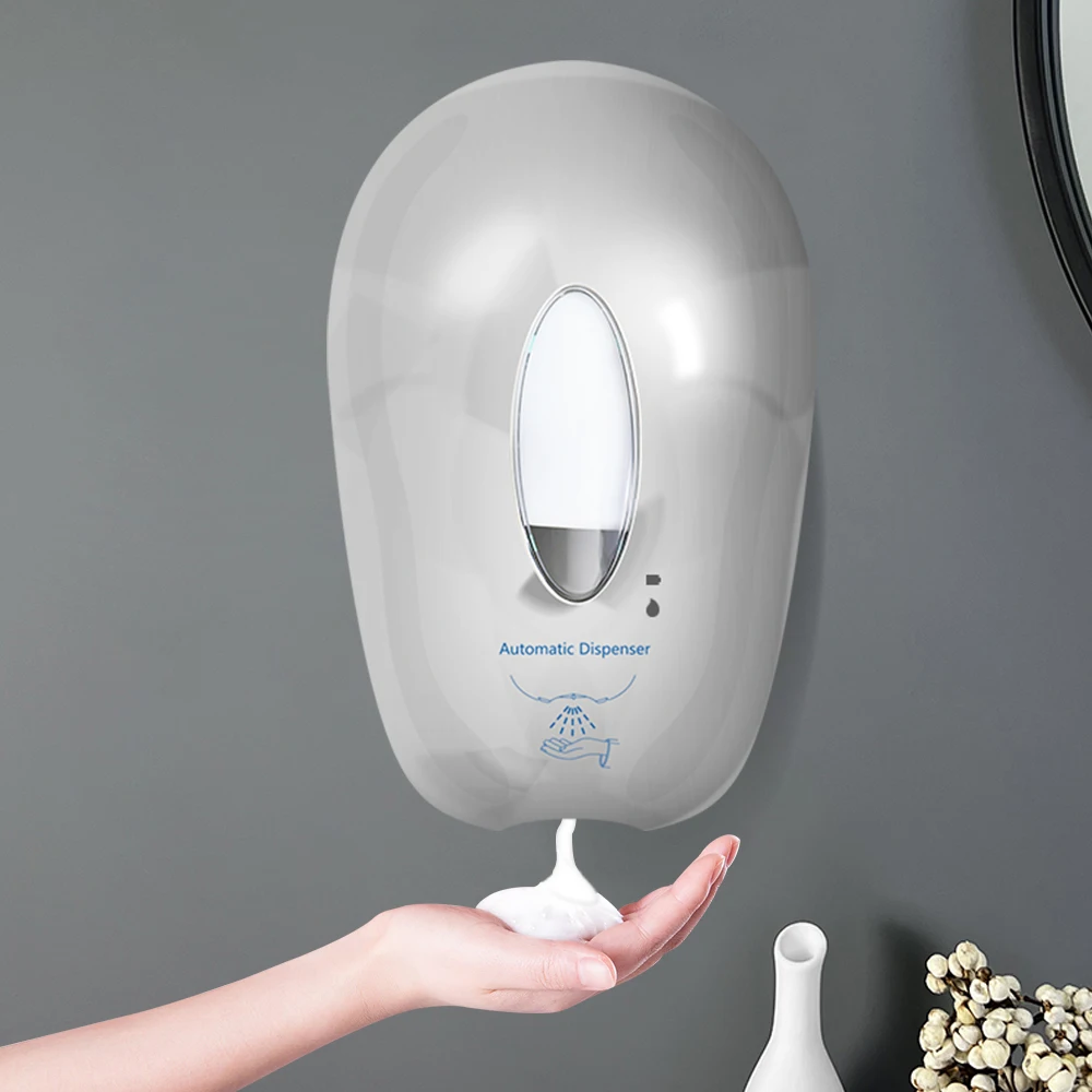touch free customized induction sensor touchless smart stainless steel wall mount liquid automatic foam soap dispenser