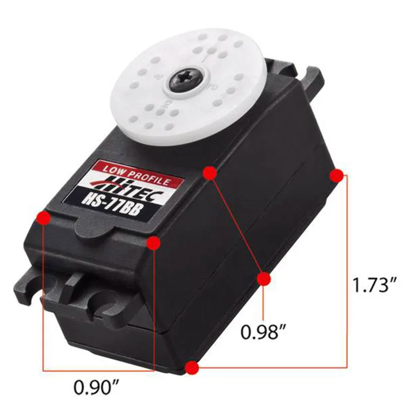 2023 News HiTec HS-77BB Low Profile Servo for RC aircraft wing tail boats cars 5.5kg.cm 35g torque for radio control hobby parts