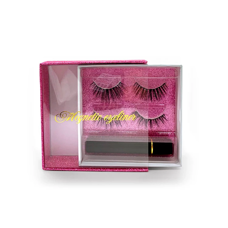  SY Lashes Shuying Заводская подводка для глаз под заказ магнитные Eeyelashes 2 пары в магнитной подарочной
