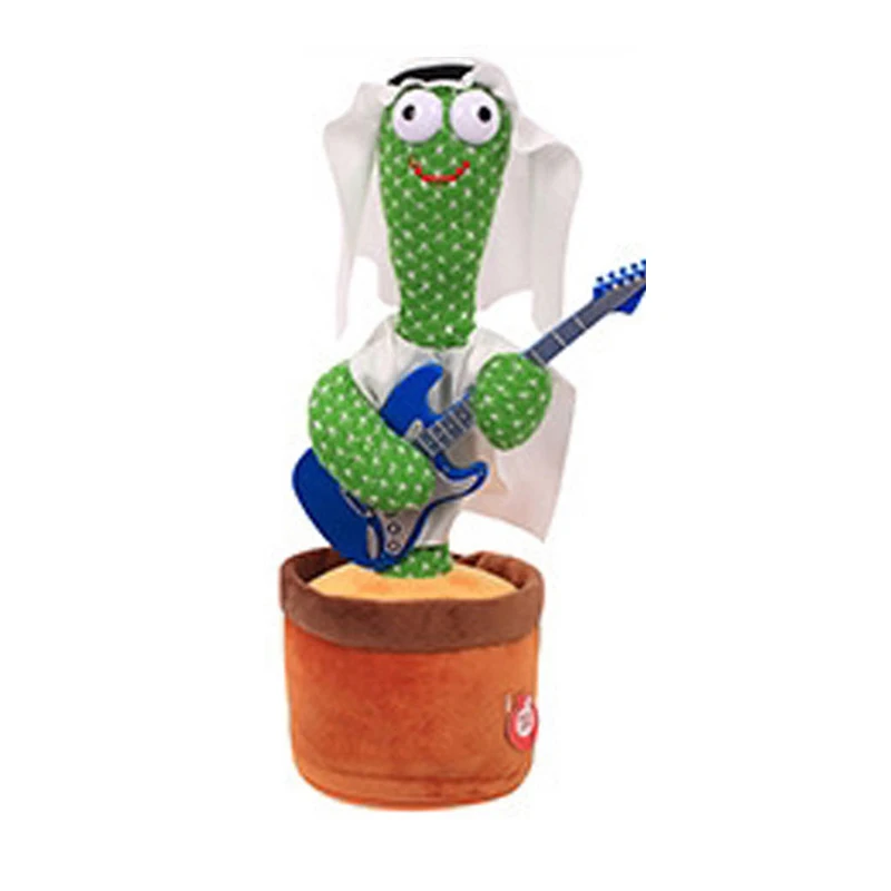 Popular Toy Dancing Cactus Game Twisting Dancing Cactus Doll Recording 120 Songs English Dancing Cactus Talking Plush Toy