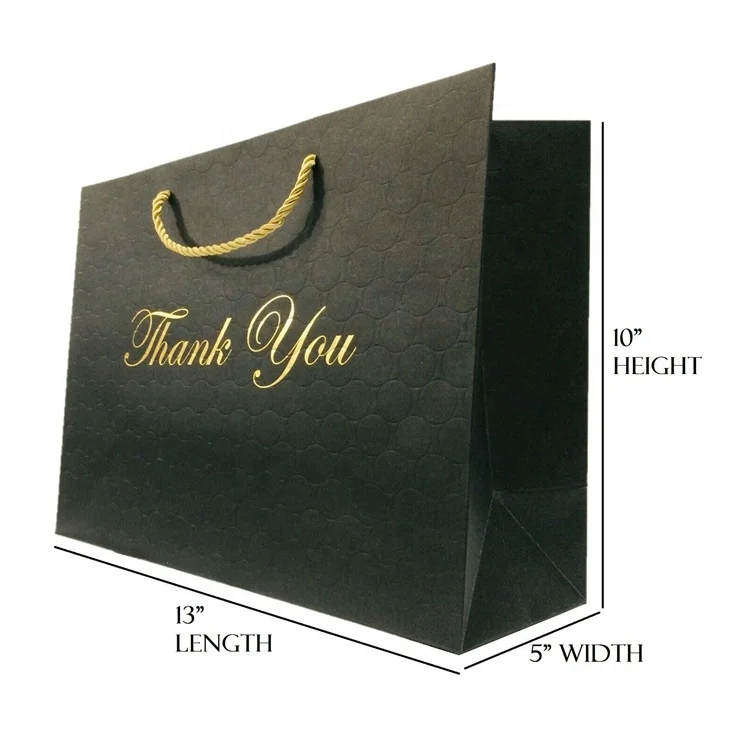 Wholesale Personalized Logo Custom Luxury Gift Bags with Ribbon