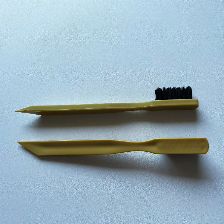 Pig Hair or PP Bristle Dauber Dye Applicator Leather Sneaker Suede Shoe Brush With Plastic Handle Shoe Cleaning Scrubbing Brush