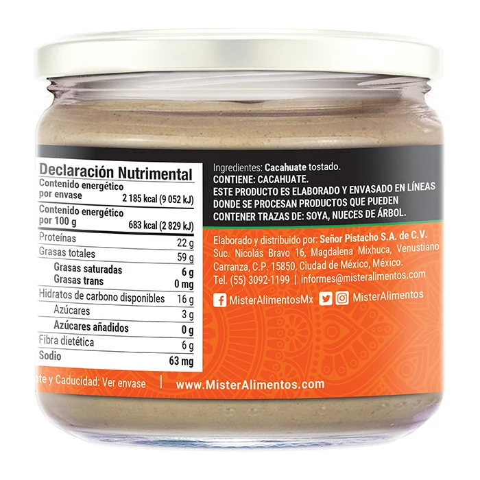 100% All-Natural The Deliciously Smooth One-Ingredient Peanuts Butter Food Sauce