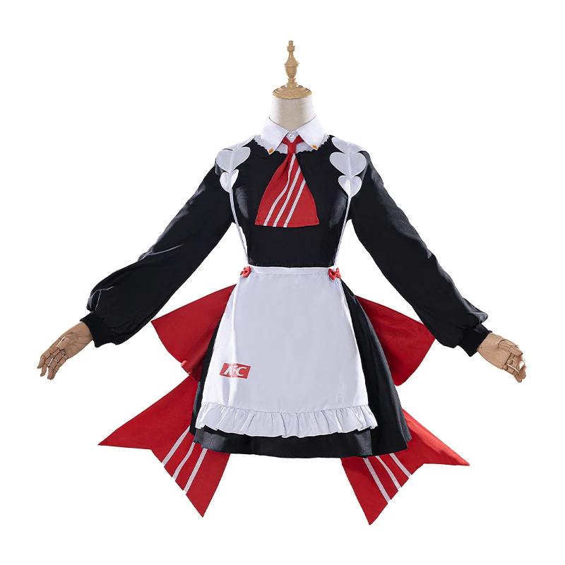 Game Genshin Impact Cosplay Noelle KFC linkage Costume Lolita Maid Dress Girl Uniform With Hat Outfit