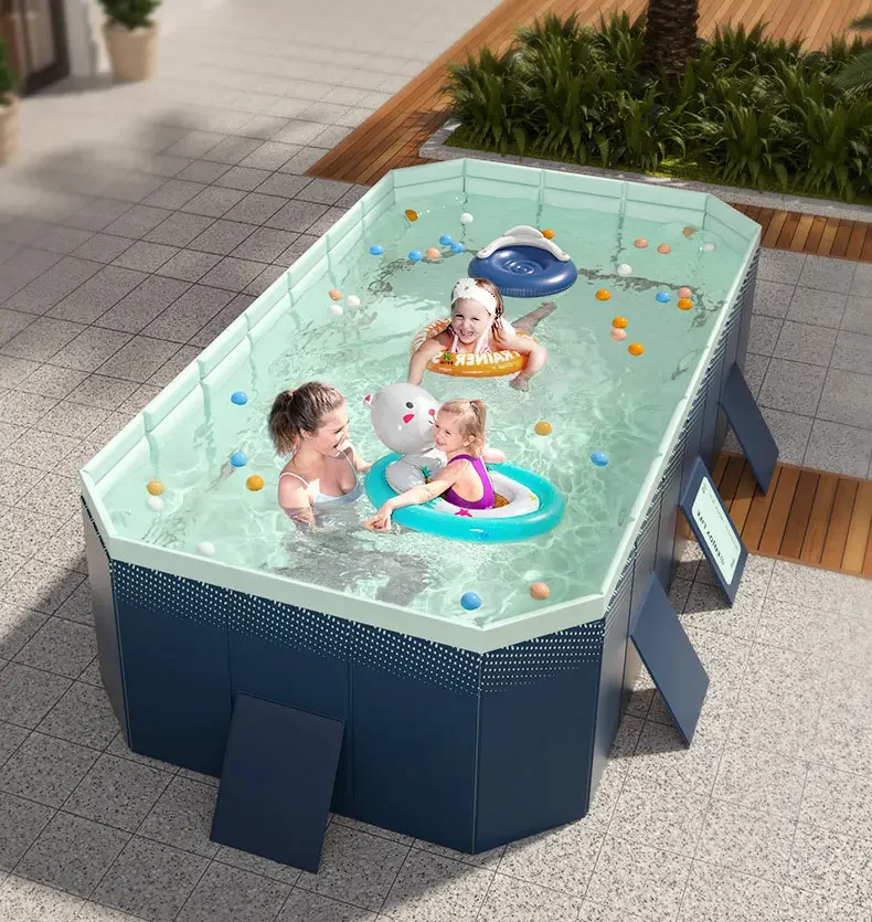 Hot Sale Wholesale Portable Water Pool Rectangular Swimming Pool Outdoor non inflatable swimming pool For Kids And Adults