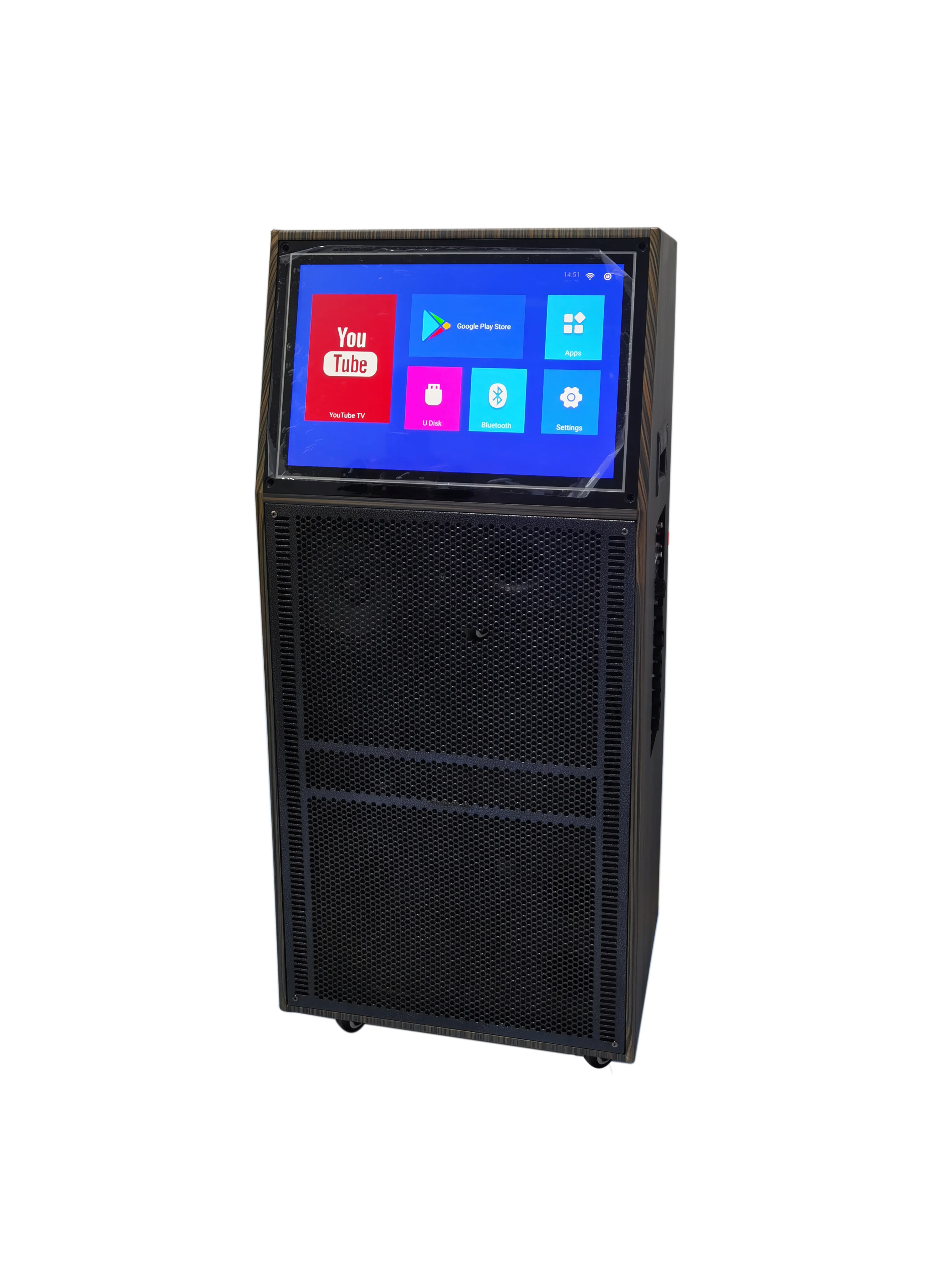 TEMEISHENG LS212-07 12 Inch Display Screen Karaoke Party wireless Portable Trolley bluetooth Speaker