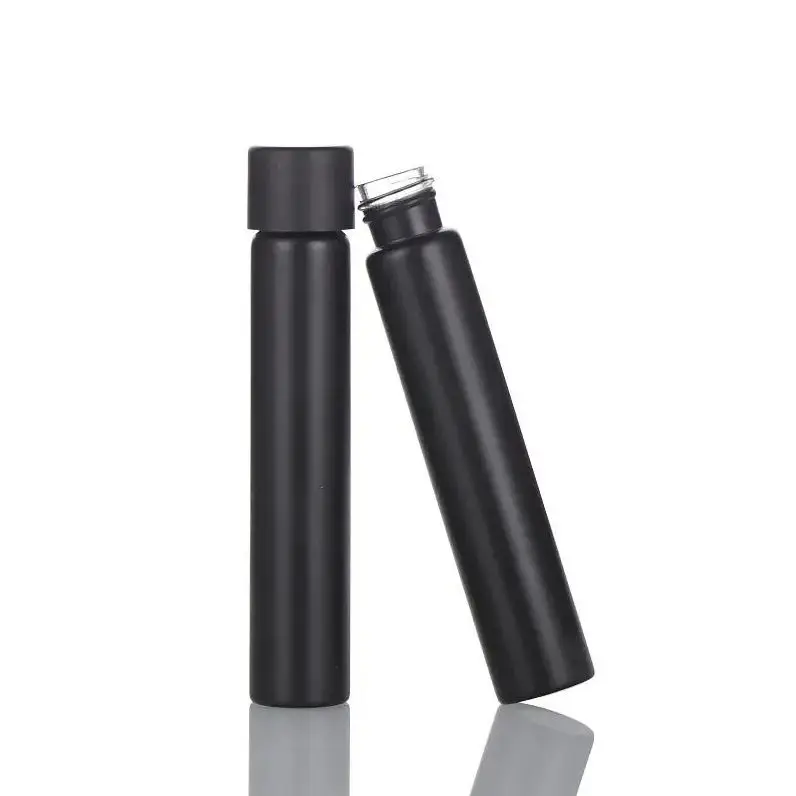 120mm Child Proof Packaging Matte Black Borosilicate Glass Doob Tube