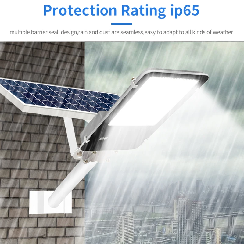 HUAPAI Remote Control Waterproof Road Light 50W 60W 80W 100W 200W 300W Solar Street Lights