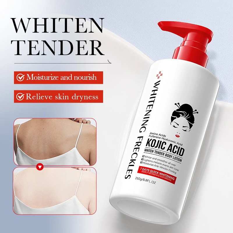 Kojic Acid Niacinamide Organic Dark Skin Brightening Whitening Body Lotion