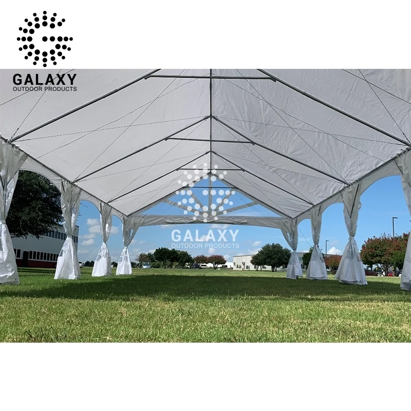 Galaxy Metal Frame Church Tents For Sale 10M X 20M Marquee Tent Span 20M Stretch Tent 12X 24 M Customized With Abs Walls durable