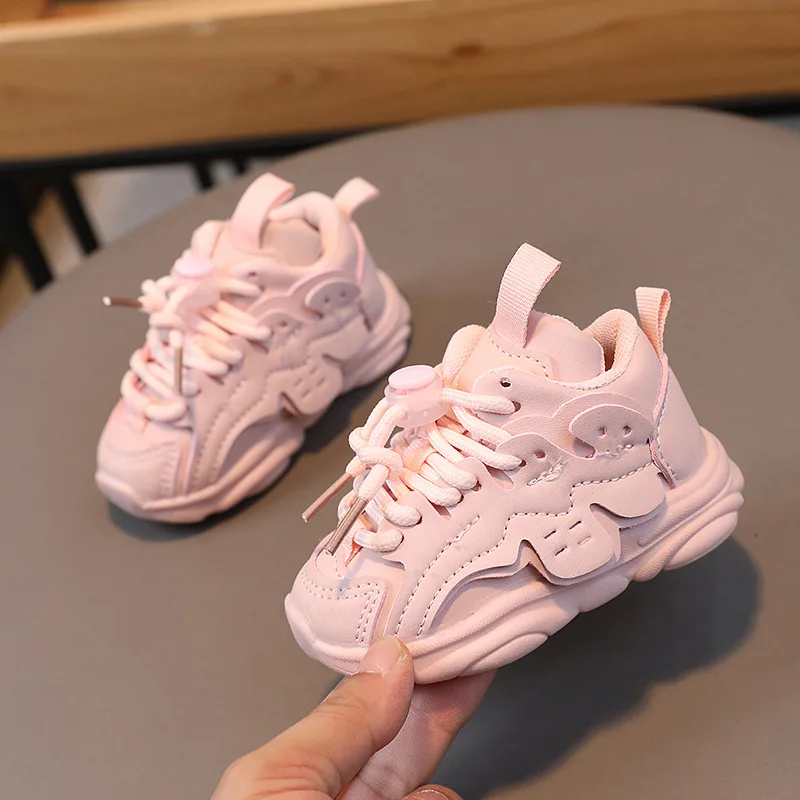 Spring and autumn baby toddler shoes 1 to 2-3 years old children sports shoes non-slip soft sole daddy shoes breathable