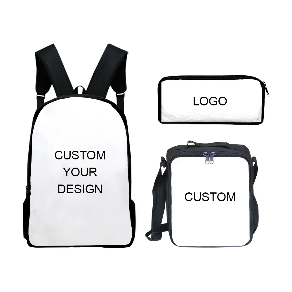 Индивидуальные различные школьные сумки для обеда, Простые Оптовые сублимационные рюкзаки, чистые детские рюкзаки с индивидуальным дизайном для печати