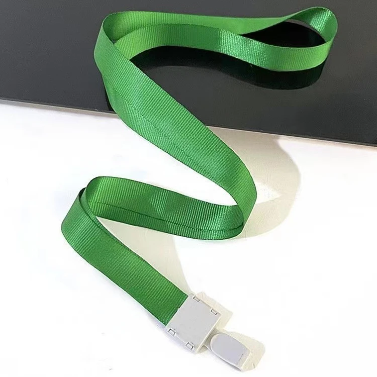 Kofei Other Lanyard With Plastic Clip Polyester Plain Neck Strap Colorful Blank Lanyard for Trade Show Card Holder