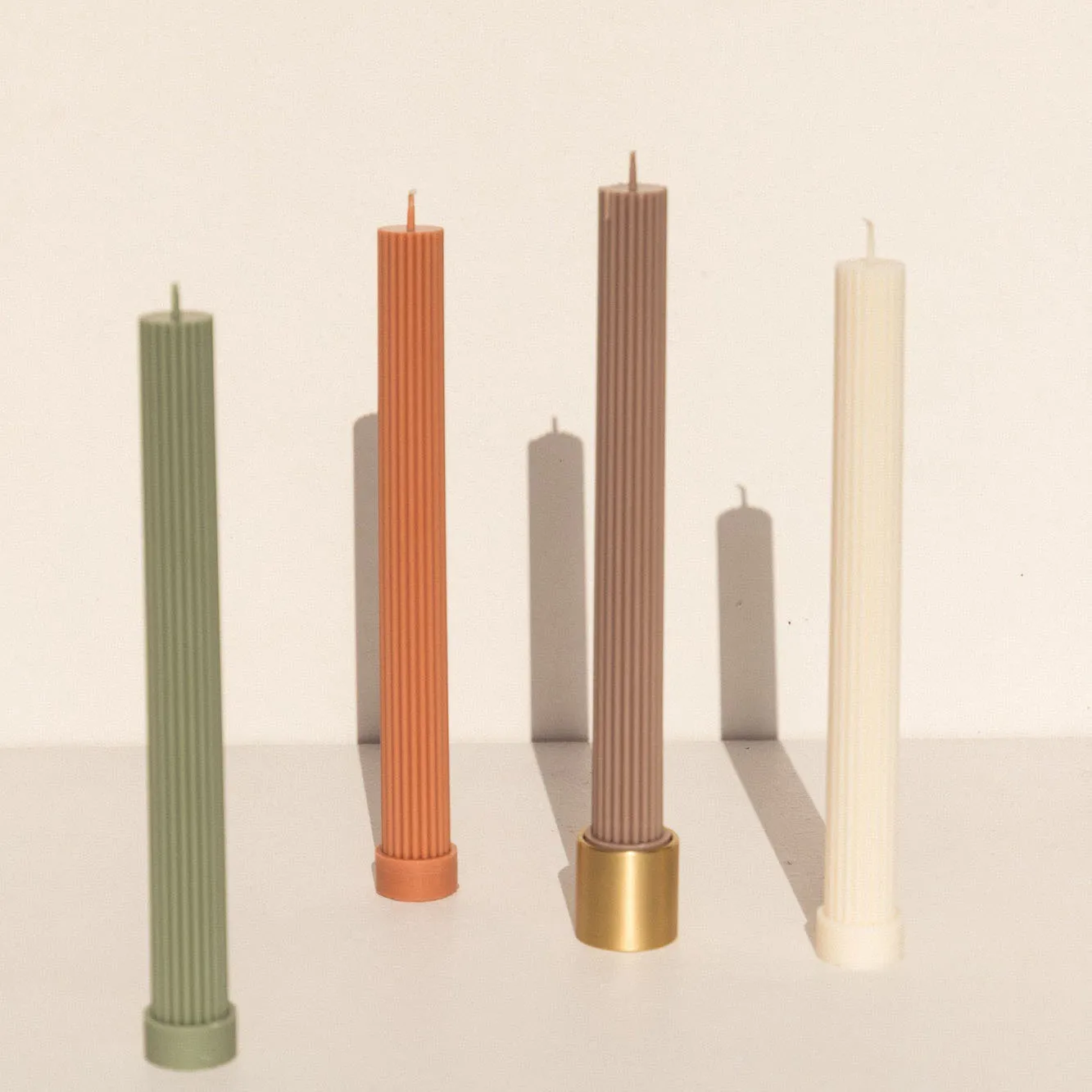 Минималистский Латунный Подсвечник с матовой отделкой, современная металлическая подсвечник для стола, подсвечники