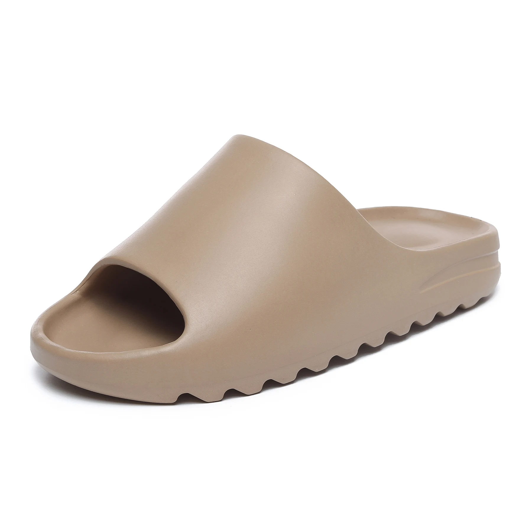 Сланцы Yeezy унисекс, пляжные шлепанцы без застежки, плоская подошва, Эва, для мужчин и женщин