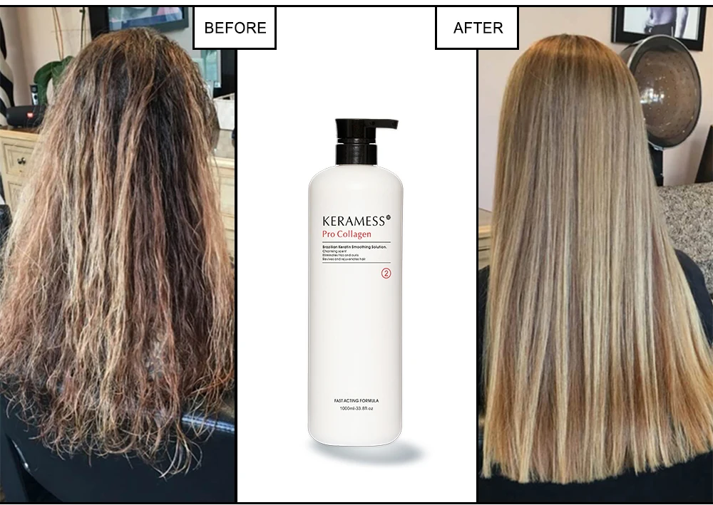 perfect feedback No side effects hair straightener keratin for Afro hair