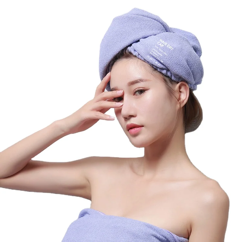 Absorbent Microfiber Hair Towel Wrap Women Quick Dry Turban Wraps Hair Drying Towel