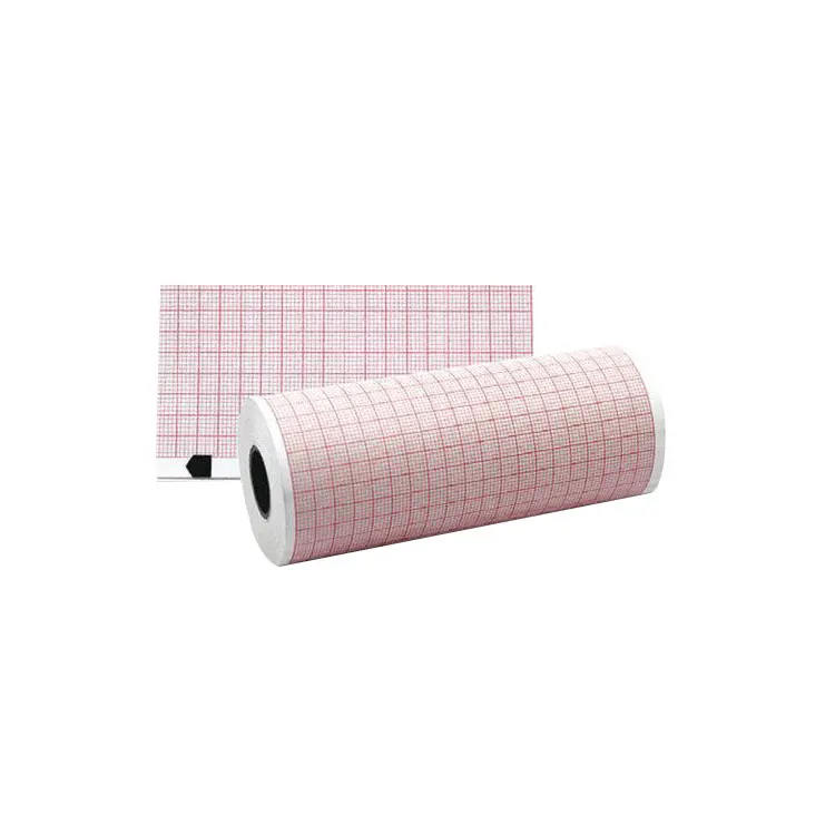 Wholesale Red Grid Thermal Recording Ekg Paper Ecg Paper 80mm*20m for Ecg Paper Printing Machine
