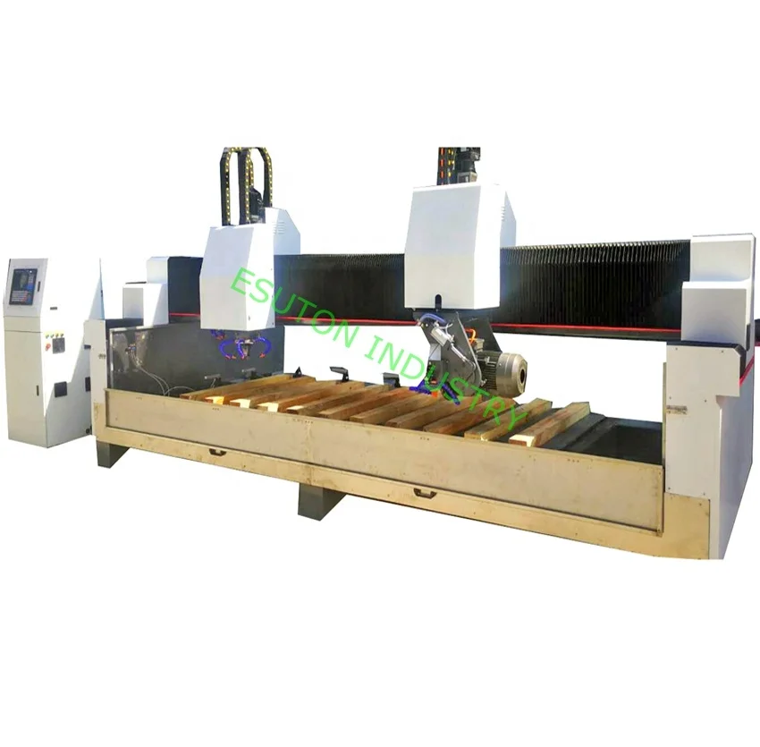 granite quartz marble stone cnc machine countertops edge sink 45 joint edge cutting edge shape grinding polishing sink cutting
