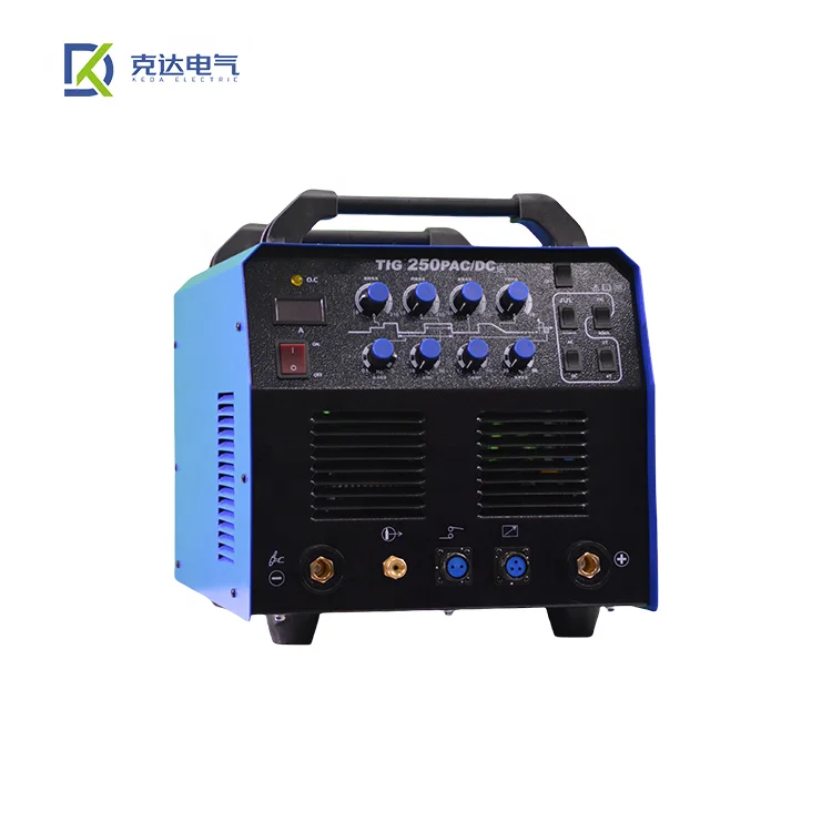 TIG 250PAC/DC 110V/220V High Power Welder MIG/MMA/TIG/Arc Igbt Inverter Electric Pulse Welding Machine For Weld