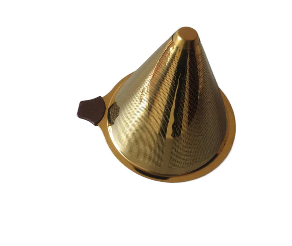 China Manufacture Quality Pour Over Drip Brew Cone Stainless Steel Accessories Coffee Strainer