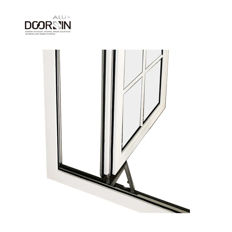 AS2047 High Quality Aluminum Windows Grill Design Hurricane Impact Theft Proof White Aluminum Casement Windows