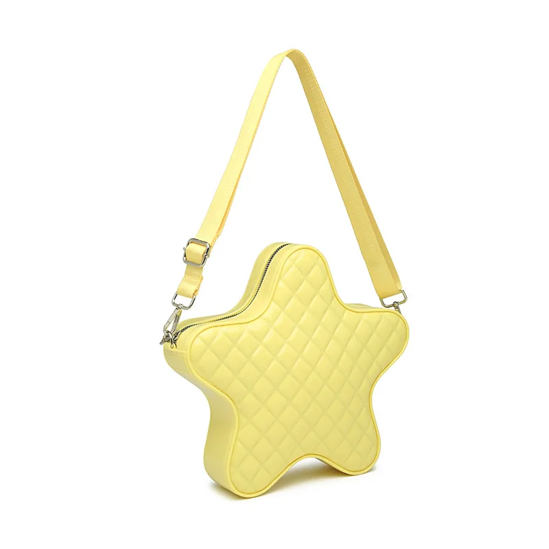 2024 Popular Candy Color Jelly Bag Star Style PVC Mini Sling Backpack Lovely Custom Cute Messenger Bag for Girls