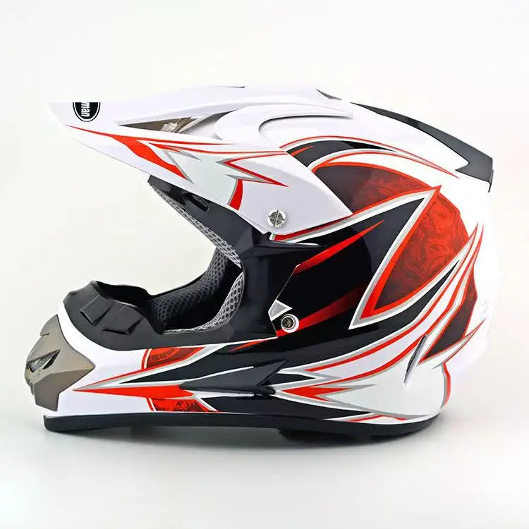 Adult Helmet For Dirtbike Atv Motocross Offroad Motorcycle Snowmobile Helmet With Visor, Full Face Motorcycle Helmet