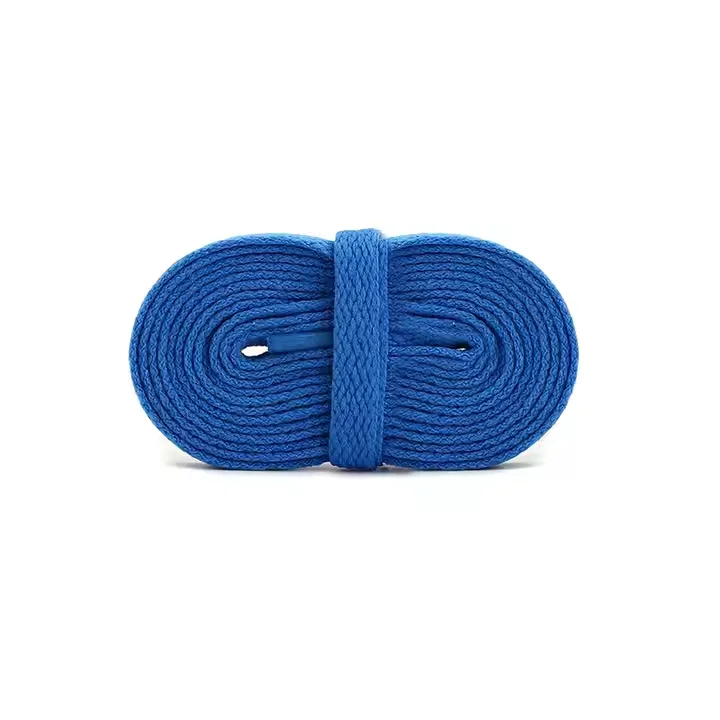 Wholesale Shoestring Shoe Strings Sport Length Cotton Polyester Flat Custom Sneaker Shoe Laces Logo Printed Shoelaces
