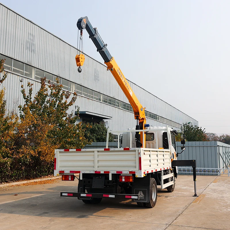 Straight Portable Mounted Mini Pickup Mobile Telescopic Knuckle Boom Truck Mounted Crane