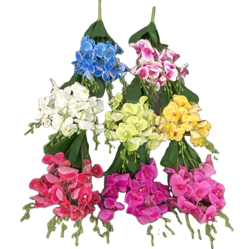 New simulation flower home decoration pieces single simulation phalaenopsis