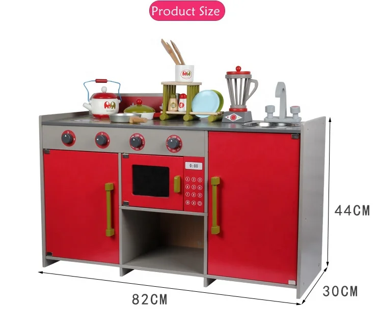 Europe kitchen miniature kitchen toys Children Wooden Pretend Play Game Kitchen Toys Wooden Cube