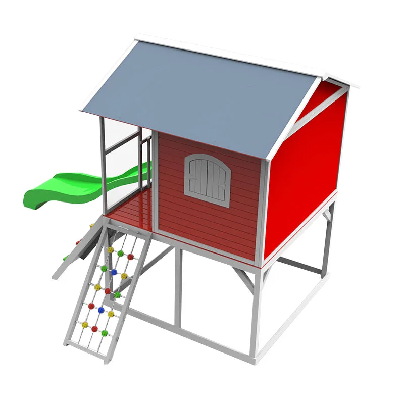 Playground stackable outdoor 2 kids 1 sandbox play kit set Wooden With cover For children