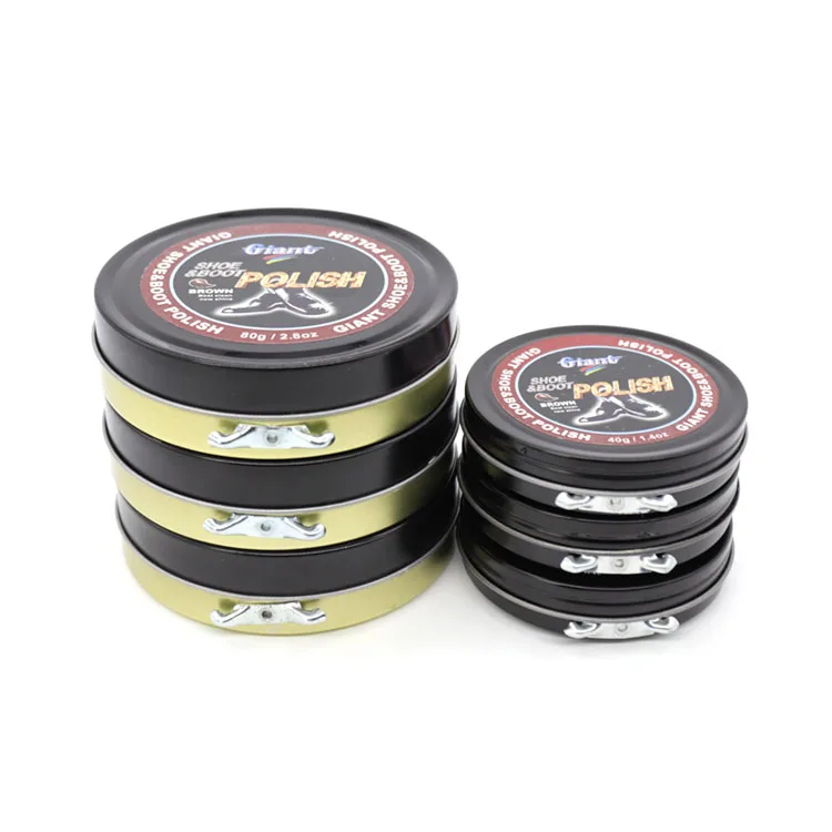 Tin Box High Quality Solid Shoe Polish 80g