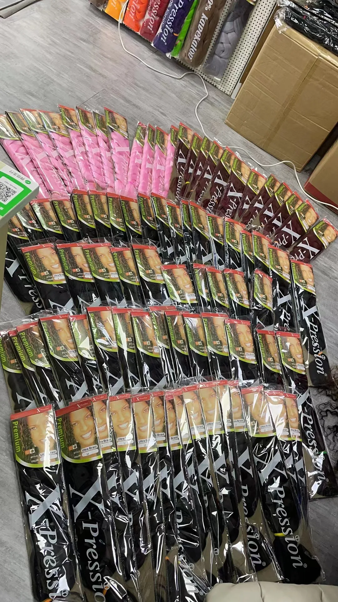 Hot Sale Braiding Hair Wholesale 24 Inch 100g Jumbo Yaki Straight Synthetic Fiber Expression Braids for African woman