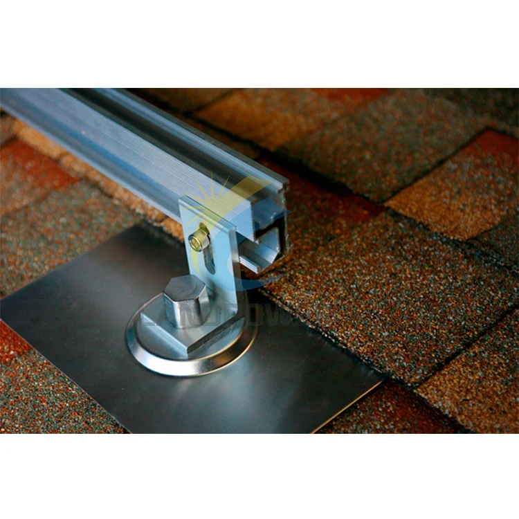 Asphalt Solar Shingles Plate Flash L feet Flashing Hook Asphalt Roof Solar PV Mounting L feet Flashing Kit