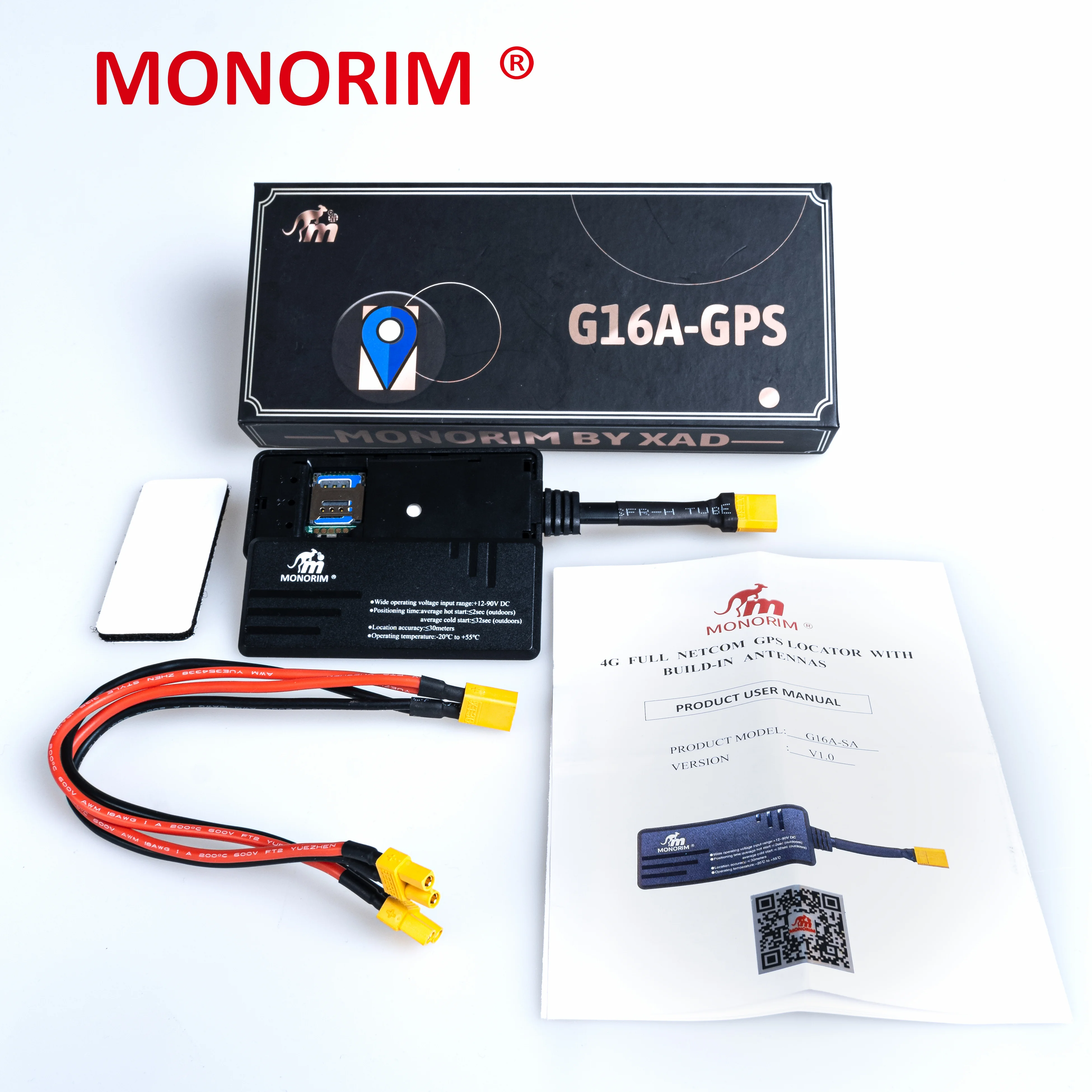MonorimGPS G16A location tracker compatible for all scooters,specially battery connectors for m365/pro series and maxg30/series