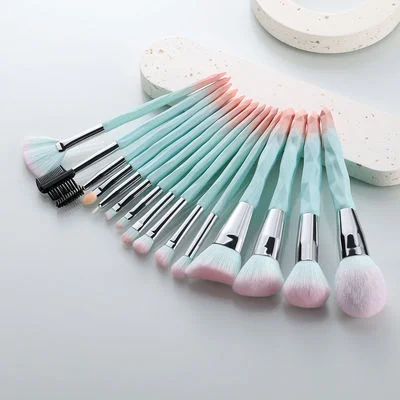 Professional Makeup Brush Set Kit Private Label Powder Foundation crystal diamond handle makeup tool Loose powder makeup brush