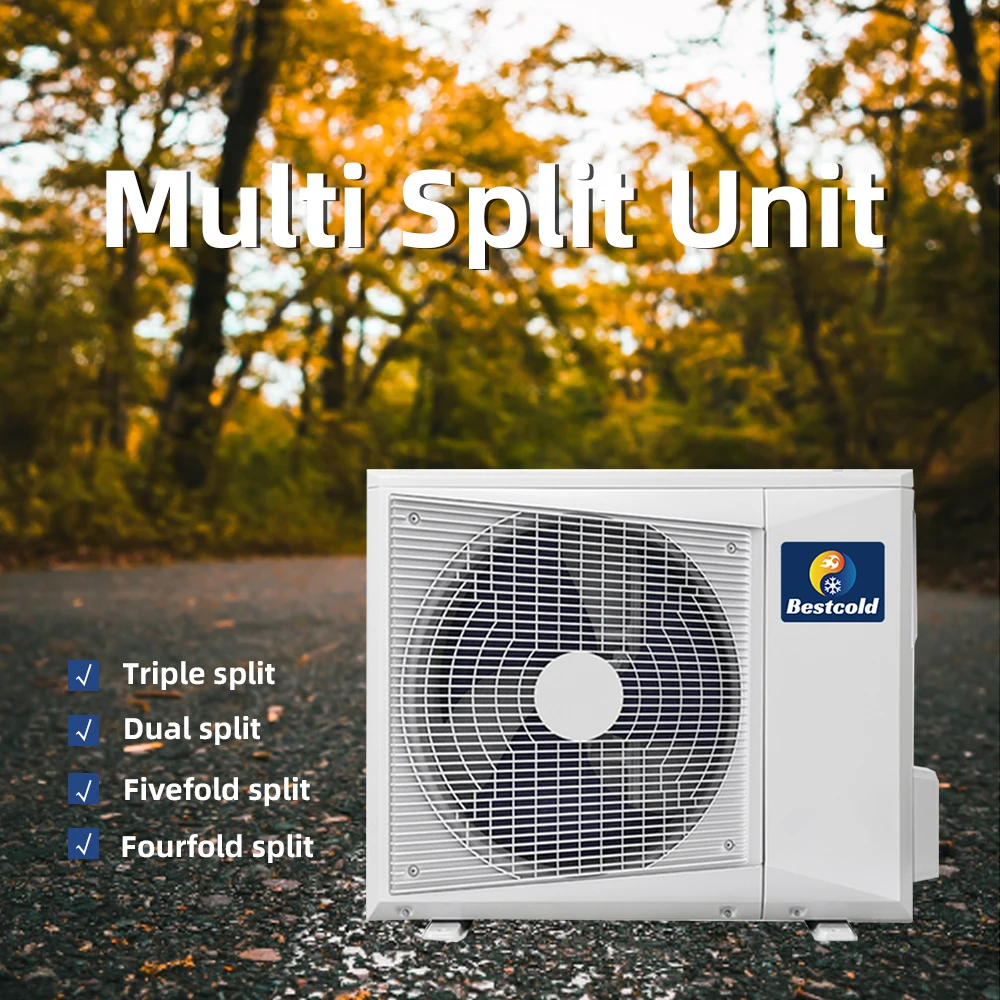 EU Standard Multi Zone Inverter R410A Gas Cooling and Heating Split Type Air Conditioner